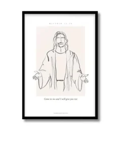 A3 Plakat: Come to me and I will give you rest