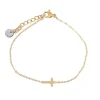 Armbånd med kors, guldbelagt
