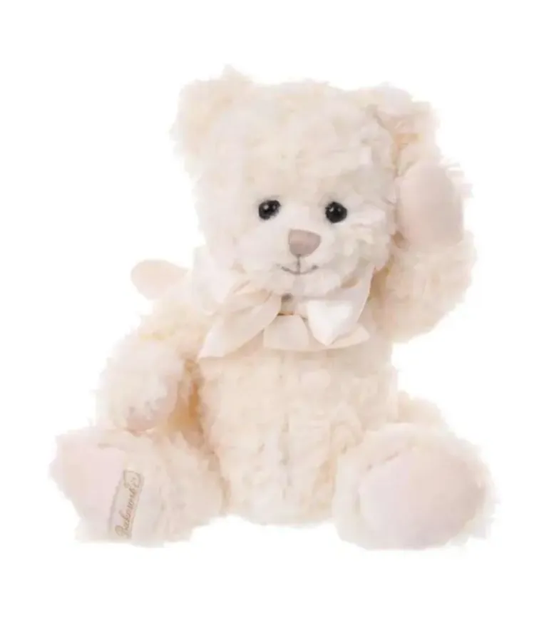 Bamse med Englevinger, hvid – 35 cm
