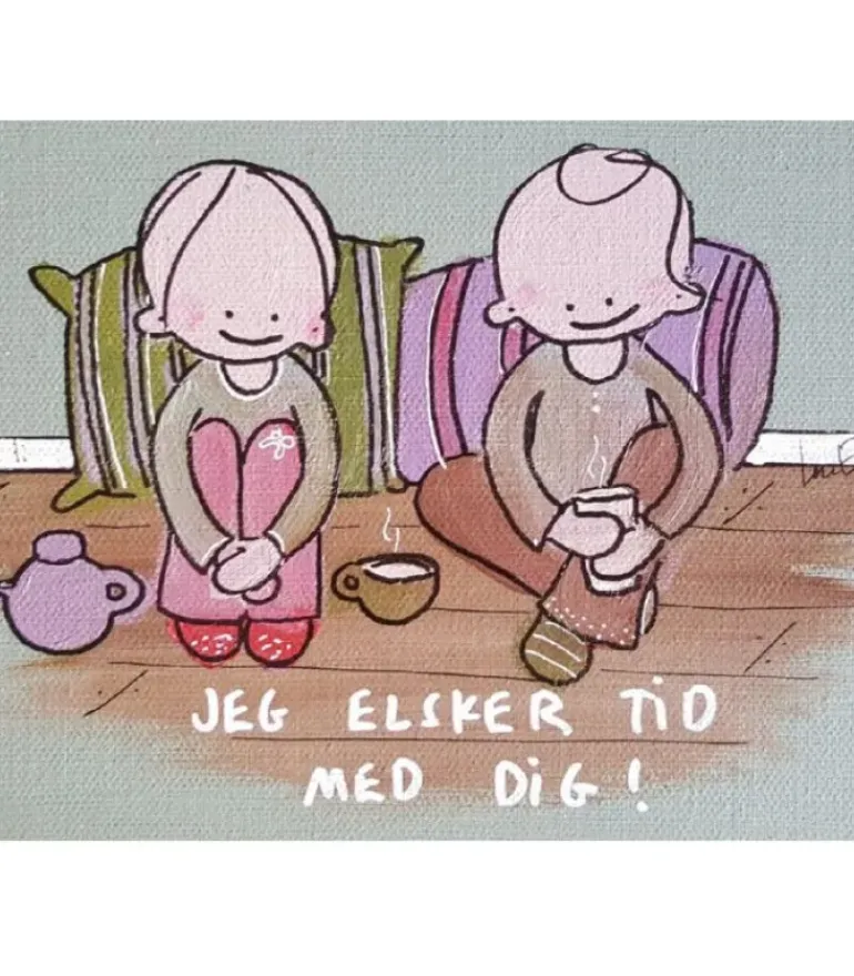 Blandet Postkort, 3 motiver, Pakke m. 12 stk