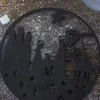 Bordskåner, Julekrybbe, sort metal