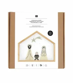 Broderi Sæt, Julekrybbe stitch, crib, small