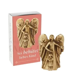Bronzeengel der beskytter en elsket pige