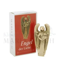Bronze Engel med et barn, 7 cm