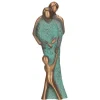Bronze figur, Forældre og barn, 14,5 cm
