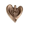 Bronze figur Hjerte Engel med barn i favn