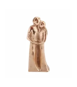 Bronzefigur, Par; Sammen på vej, 9 cm i æske