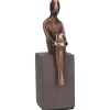 Bronze figur, Ro, 21 cm