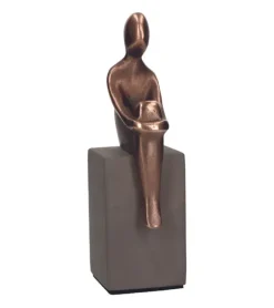 Bronze figur, Ro, 21 cm