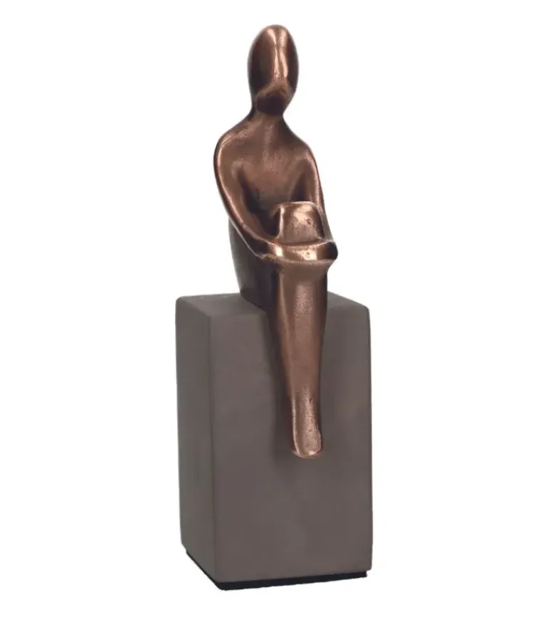 Bronze figur, Ro, 21 cm