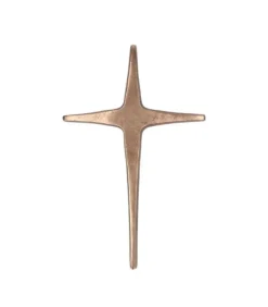 Bronzekors til væg, 20 cm