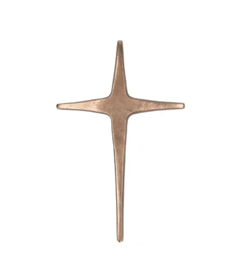 Bronzekors til væg, 20 cm