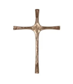 Bronzekors til væg, 22 cm