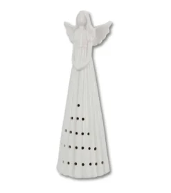 Engel med LED lys, 26 cm