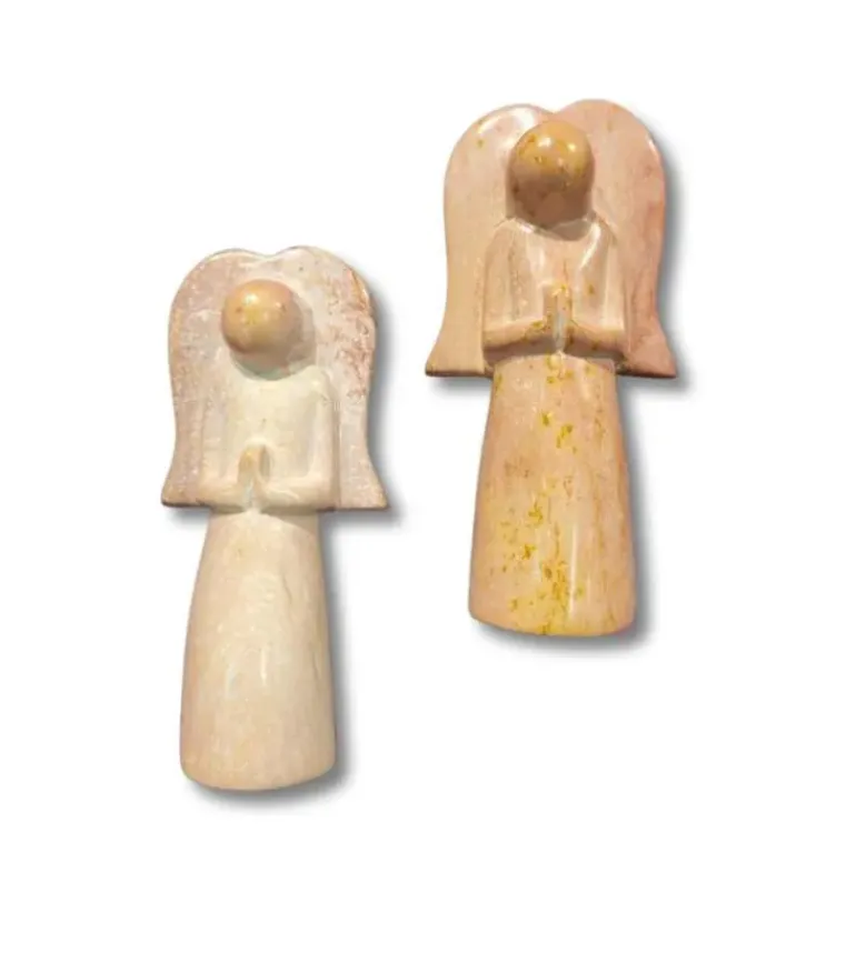 Fedtsten, Lille Engel bedende, 8 cm