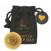 Guld Hjerte amulet i pose
