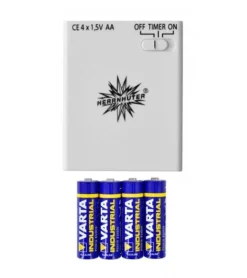 Herrnhuter Batteriholder m. timer til 1 LED 13 cm stjerne og 1-3 LED 8 cm stjerne