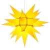 Herrnhuter Stjerne, Gul, papir, 40 cm