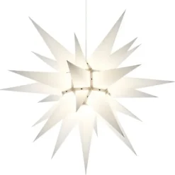 Herrnhuter Stjerne, Hvid, Papir, 60 cm