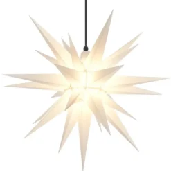 Herrnhuter Stjerne, Hvid, Plast, 68 cm