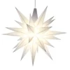 Herrnhuter Stjerne, Hvid, Plast, 13 cm LED