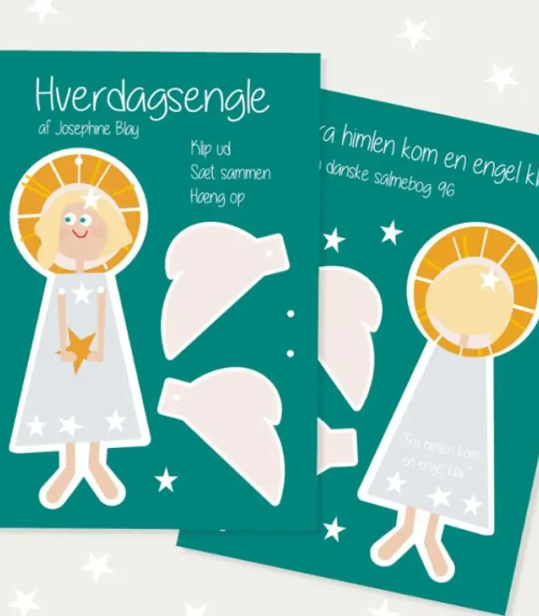 Hverdagseengel Klip-ud, blå kjole