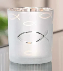 Ichthys lanterne til fyrfadslys, 8 cm