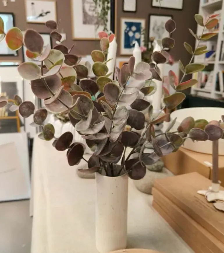 Kunstig blomst, Eucalyptus, 6 stilke
