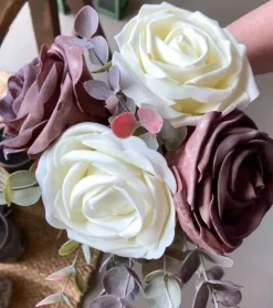 Kunstig Rose, Offwhite