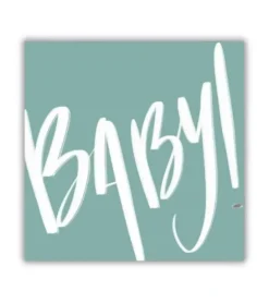 Kvadratisk Postkort: BABY