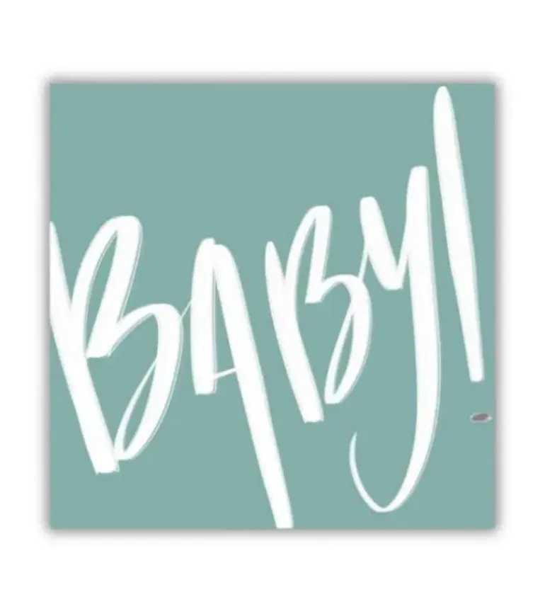 Kvadratisk Postkort: BABY