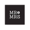 Kvadratisk Postkort: Mr & Mrs