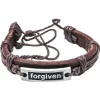 Læder armbånd – “Forgiven”