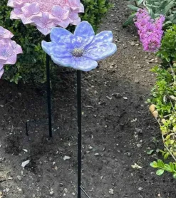 Lilla blomst på spyd, 80 cm