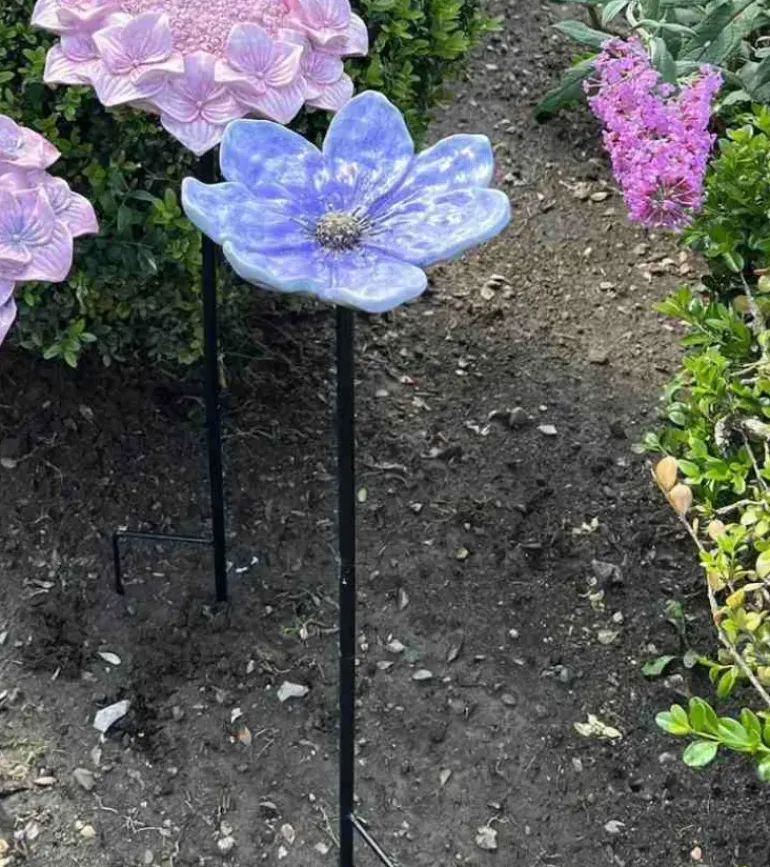 Lilla blomst på spyd, 80 cm