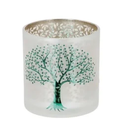 Livets træ, Glas hurricane, 8 cm