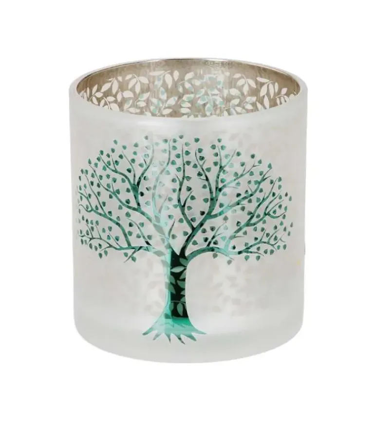 Livets træ, Glas hurricane, 8 cm