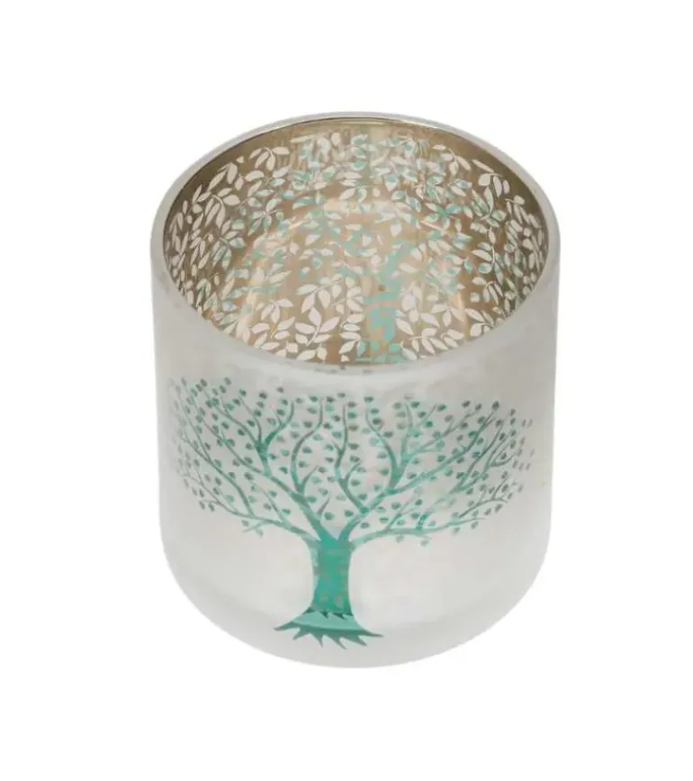 Livets træ, Glas hurricane, 8 cm