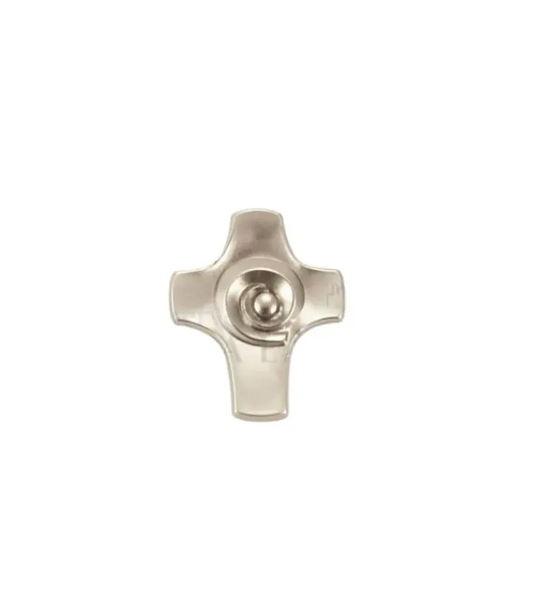 Mini kors med spiral i metal