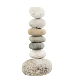 Naturlig stenstage til lys, 23 cm