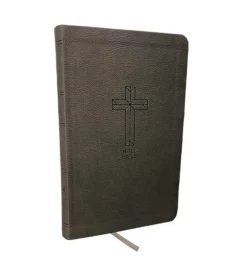 NKJV, Value Thinline Bible, Charcoal Leathersoft