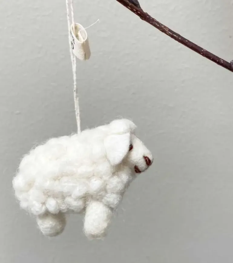 Ophæng Får Mini, Hvid – Gry & Sif