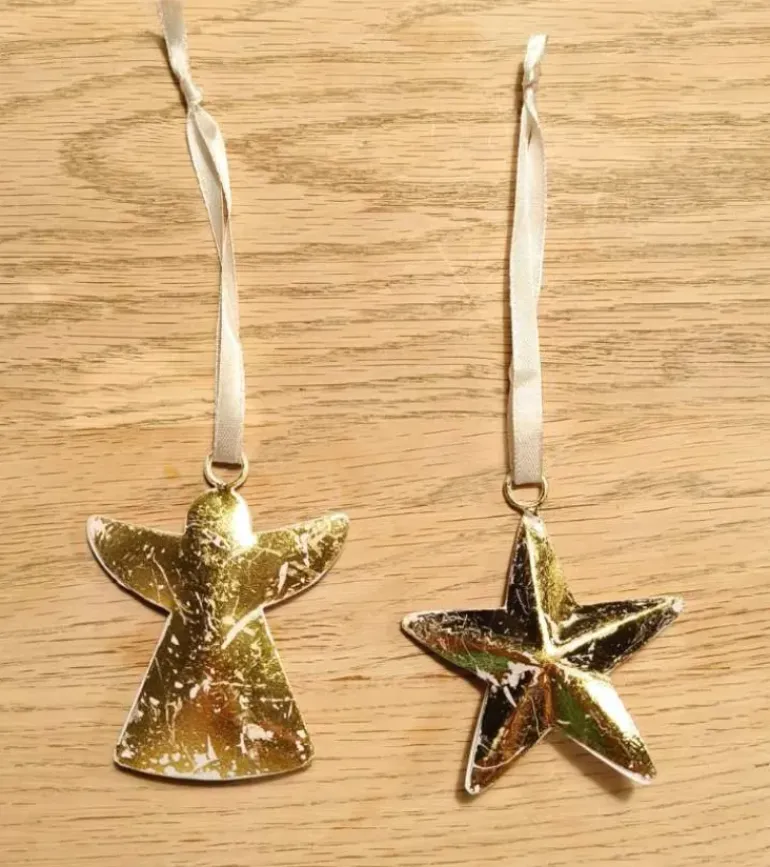 Ophæng, Stjerne, hvid og guld