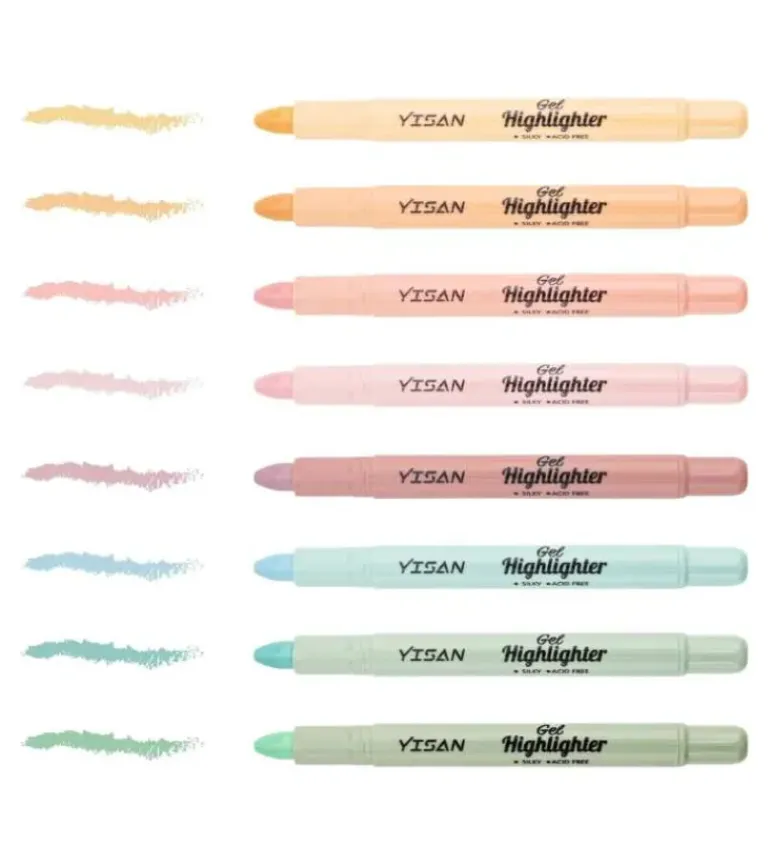 Pastel, Gel Highlighter til bibelen, 8 stk