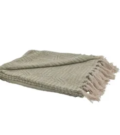 Plaid, lysgrøn – bomuld
