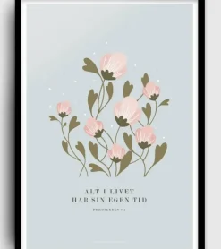 Plakat: Alt i livet har sin egen tid, A3
