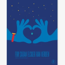 Plakat: For sådan elsker han verden, A3