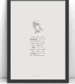 Plakat: Gud giv mig sindsro, A3