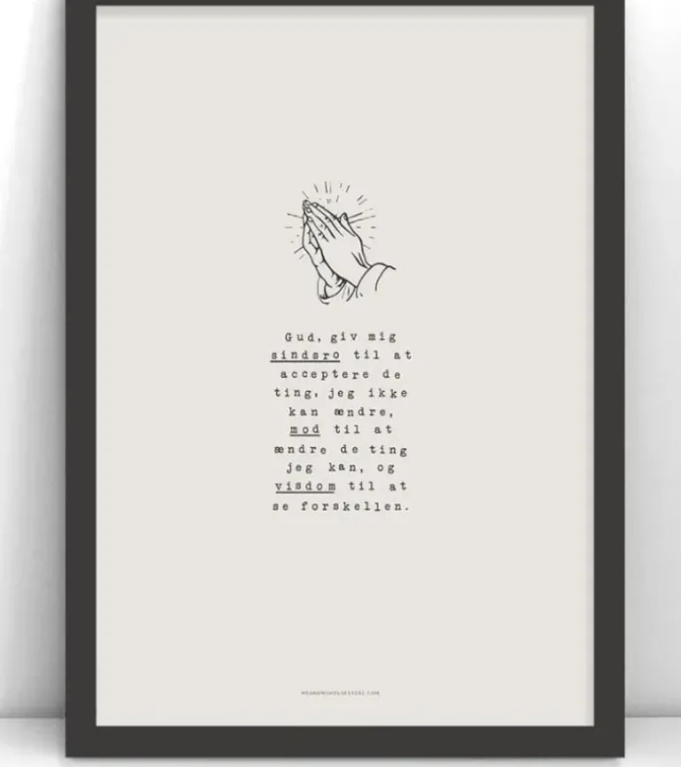 Plakat: Gud giv mig sindsro, A3