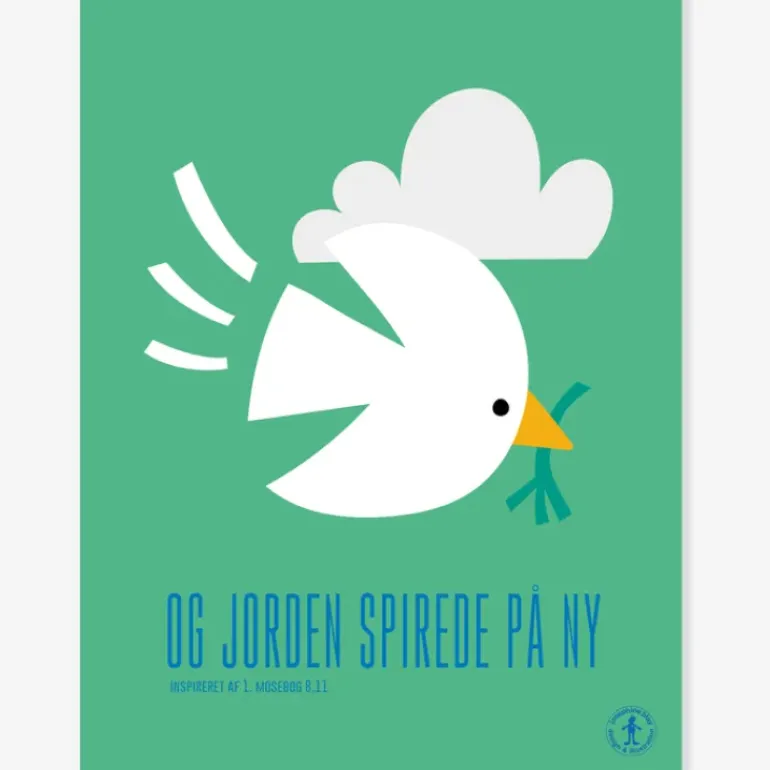 Plakat: OG JORDEN SPIREDE PÅ NY af Josephine Blay